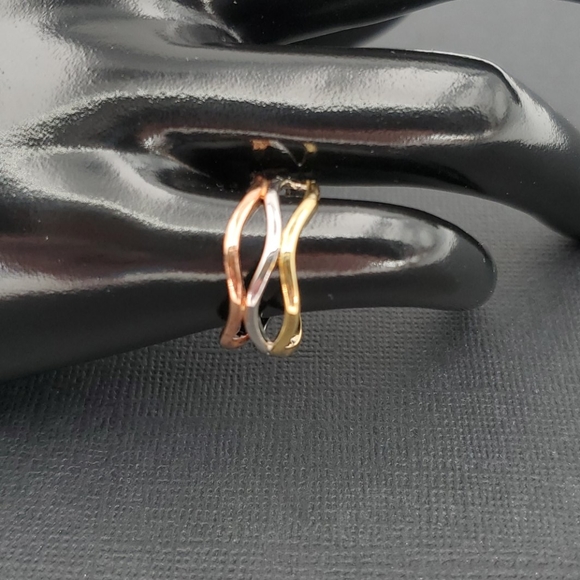 Ashlynn Avenue Gold Plated Trio Ring, Size 6-1/4 - Picture 5 of 7